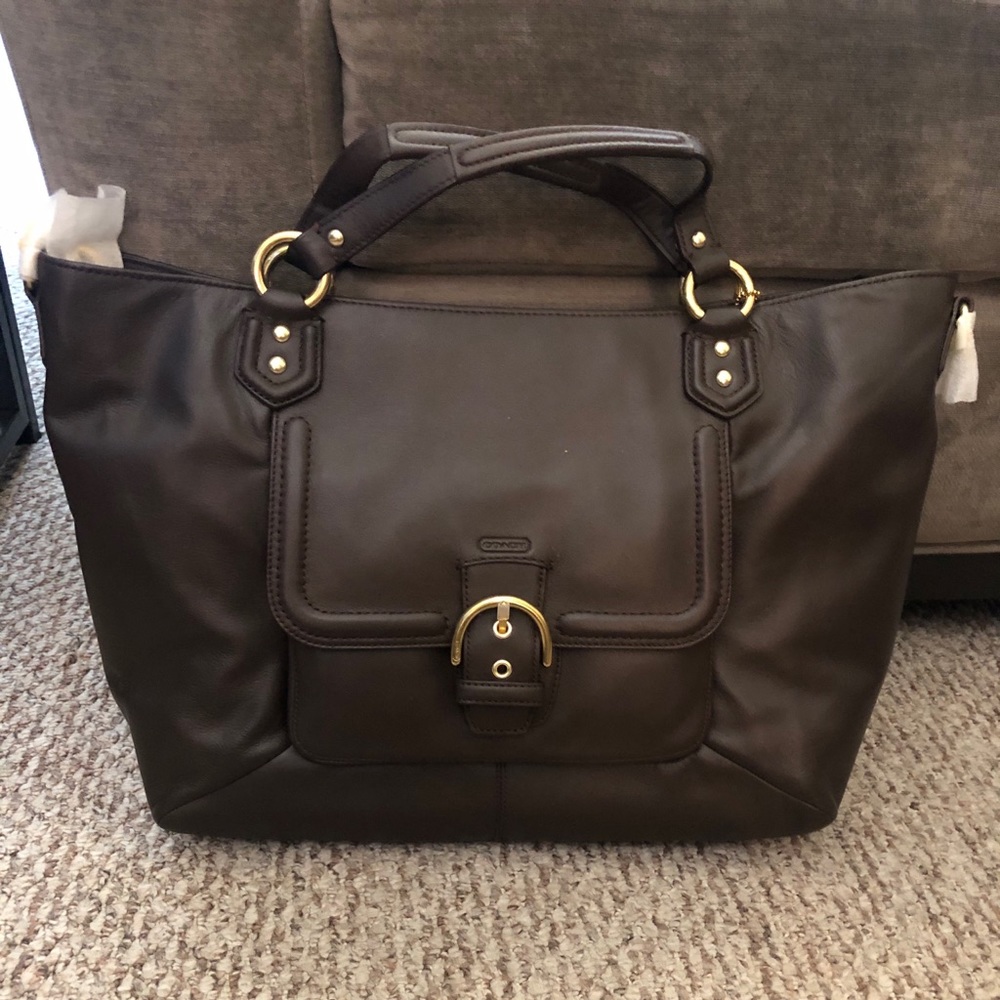 Large Coach brown bag